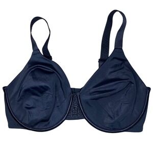 Vanity Fair 76080 Black Bra Size 38DD Full Coverage